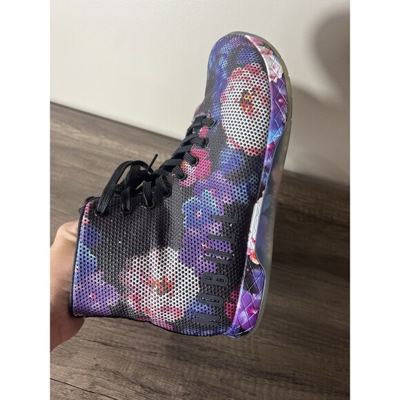 NO BULL Super Fabric Trainer High Top M 8.5 W 11 Black Floral Athletic Gym Shoes main image 7